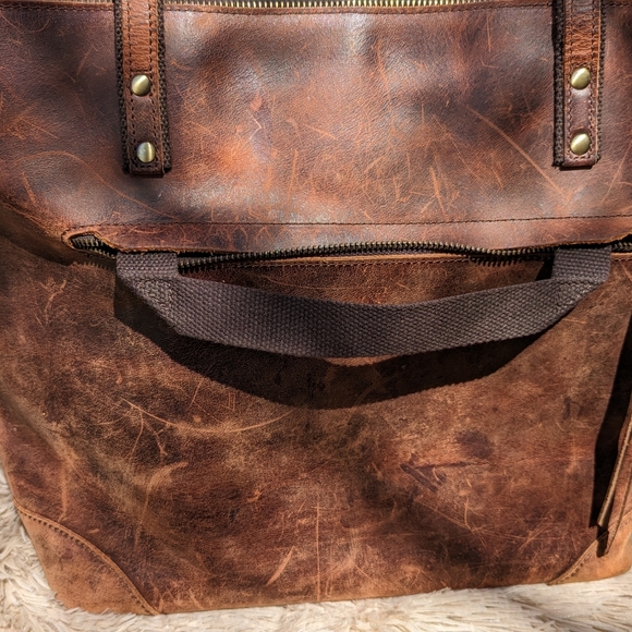 Leather Tote - Picture 5 of 14